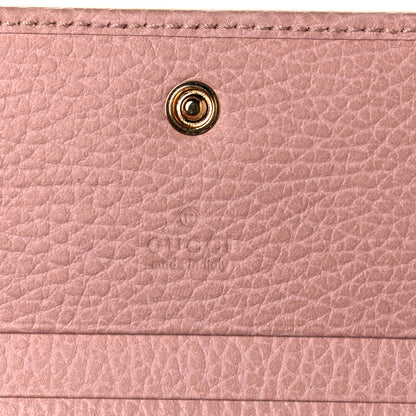 Gucci Dollar Calfskin GG Marmont Card Case Perfect Pink 6 of 10