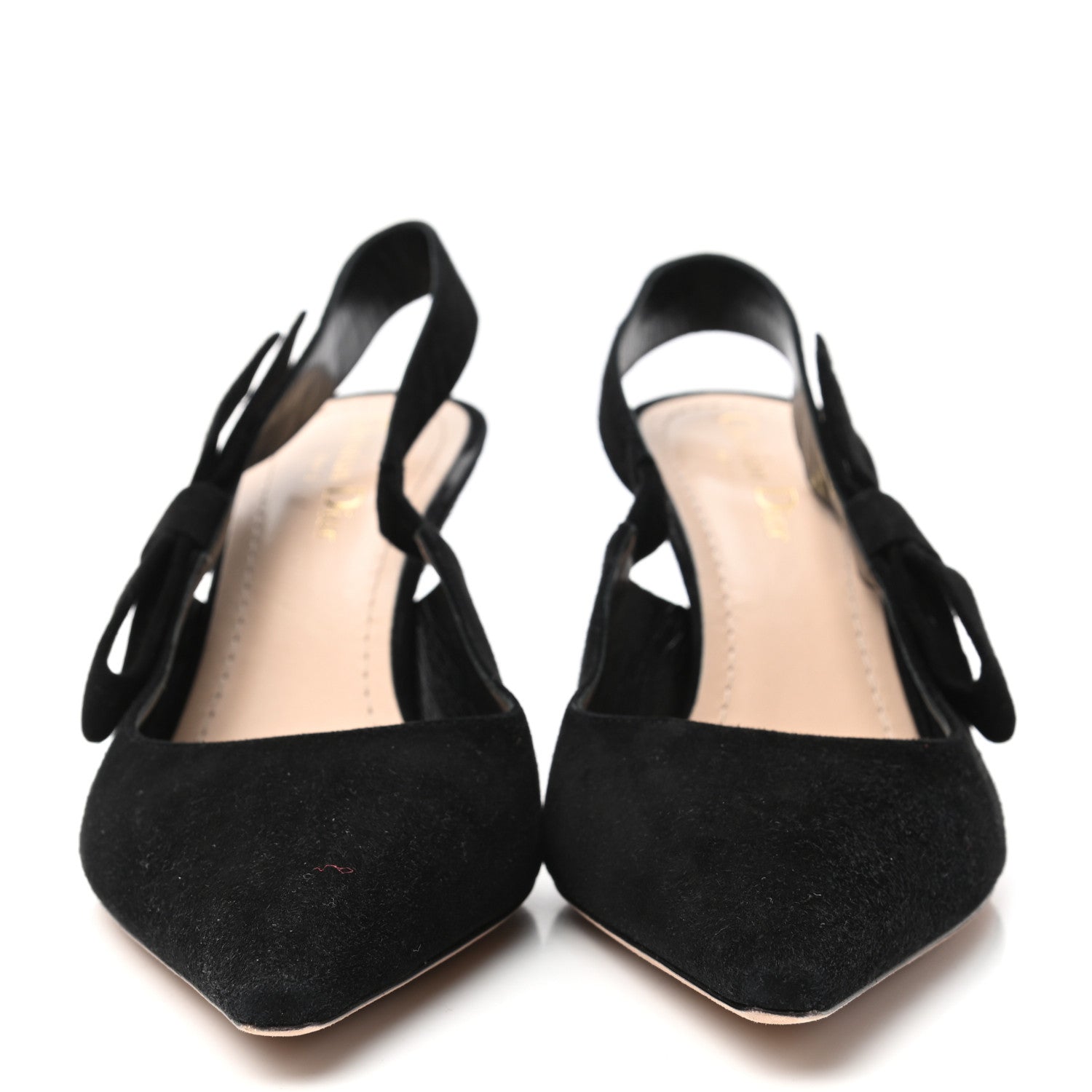 Christian Dior Velvet Slingback Pumps 40 Black 2 of 9