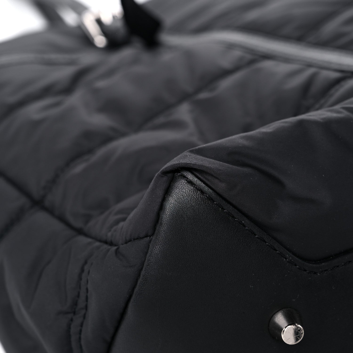 Burberry Nylon House Check Quilted Abbey Diaper Bag Black 9 of 14