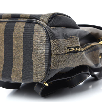 Fendi Coated Canvas Pequin Drawstring Backpack Tobacco 7 of 9