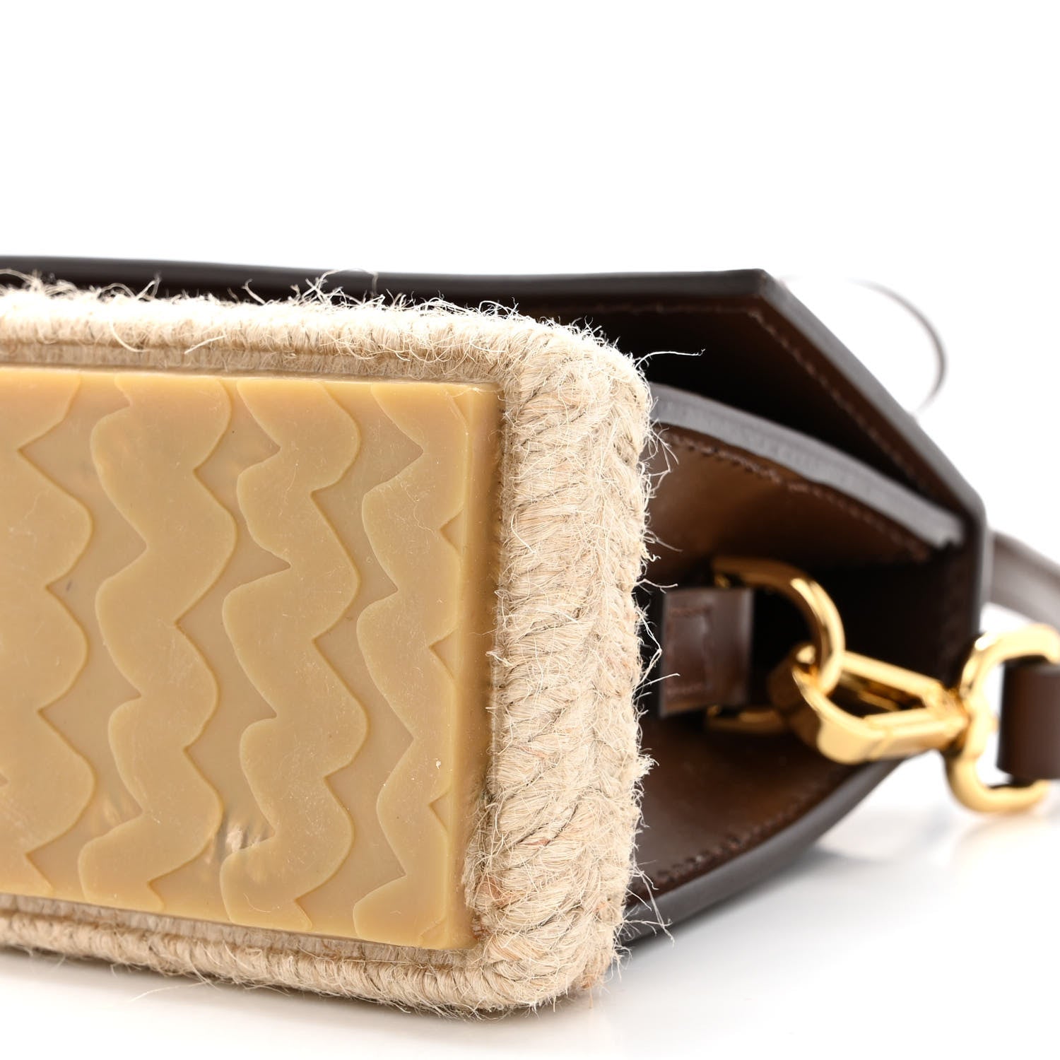 Jacquemus Calfskin Raffia Le Chiquito Long Cordao Brown 9 of 9