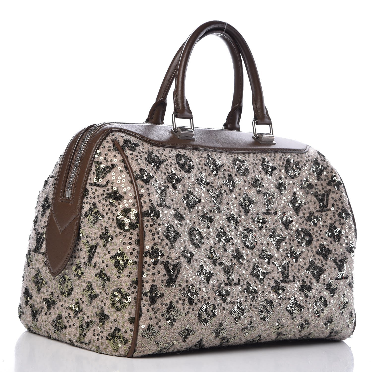 Louis Vuitton Sequin Monogram Sunshine Express Speedy Kaki 3 of 23