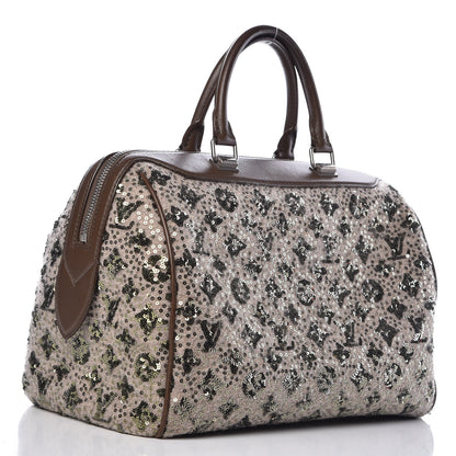 Louis Vuitton Sequin Monogram Sunshine Express Speedy Kaki 3 of 23