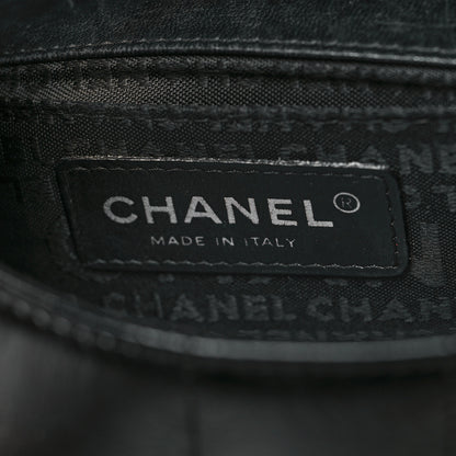 Chanel Distress Patent Quilted Mini Chocolate Bar Flap Black 6 of 10