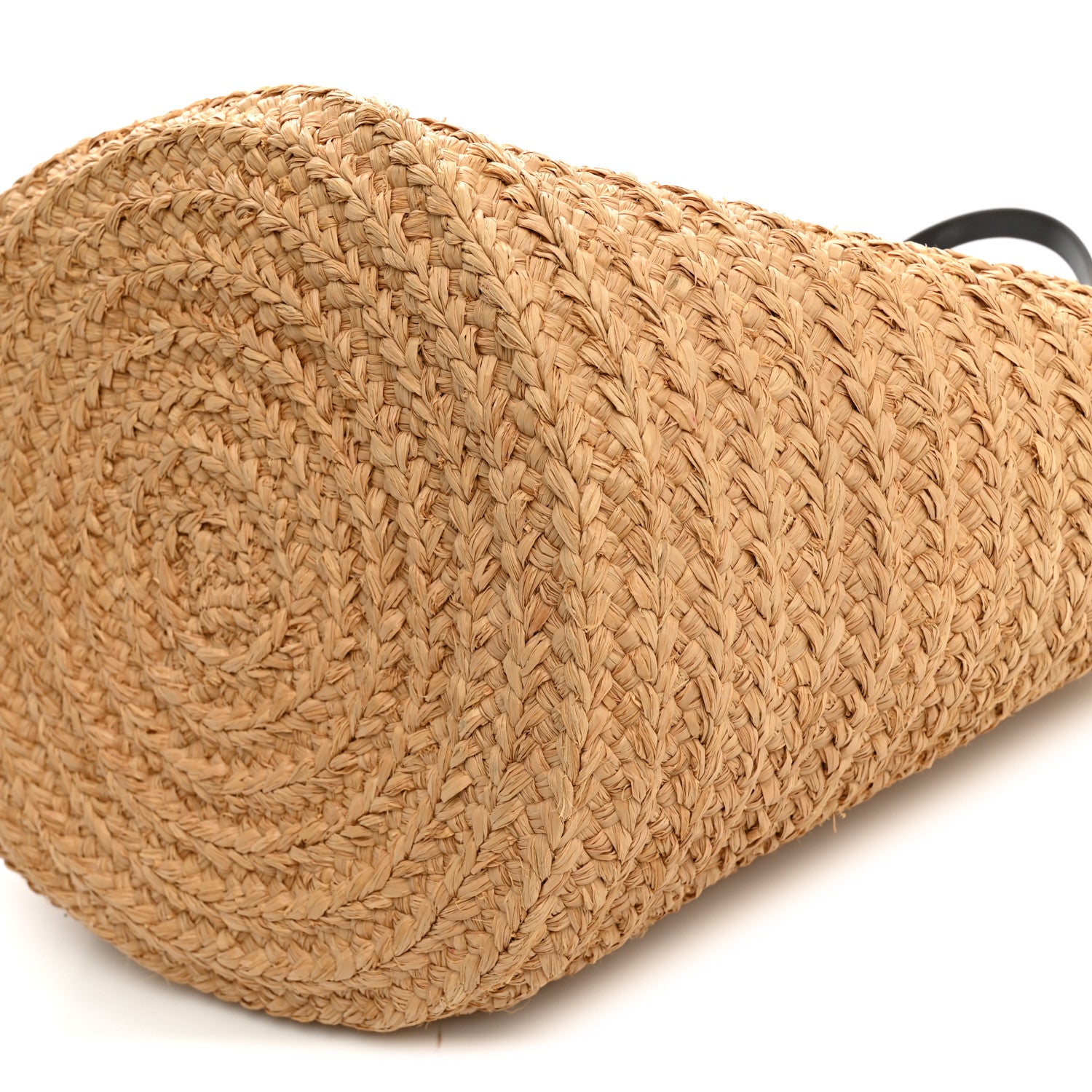 Saint Laurent Raffia Calfskin Medium Panier Tote 10 of 10