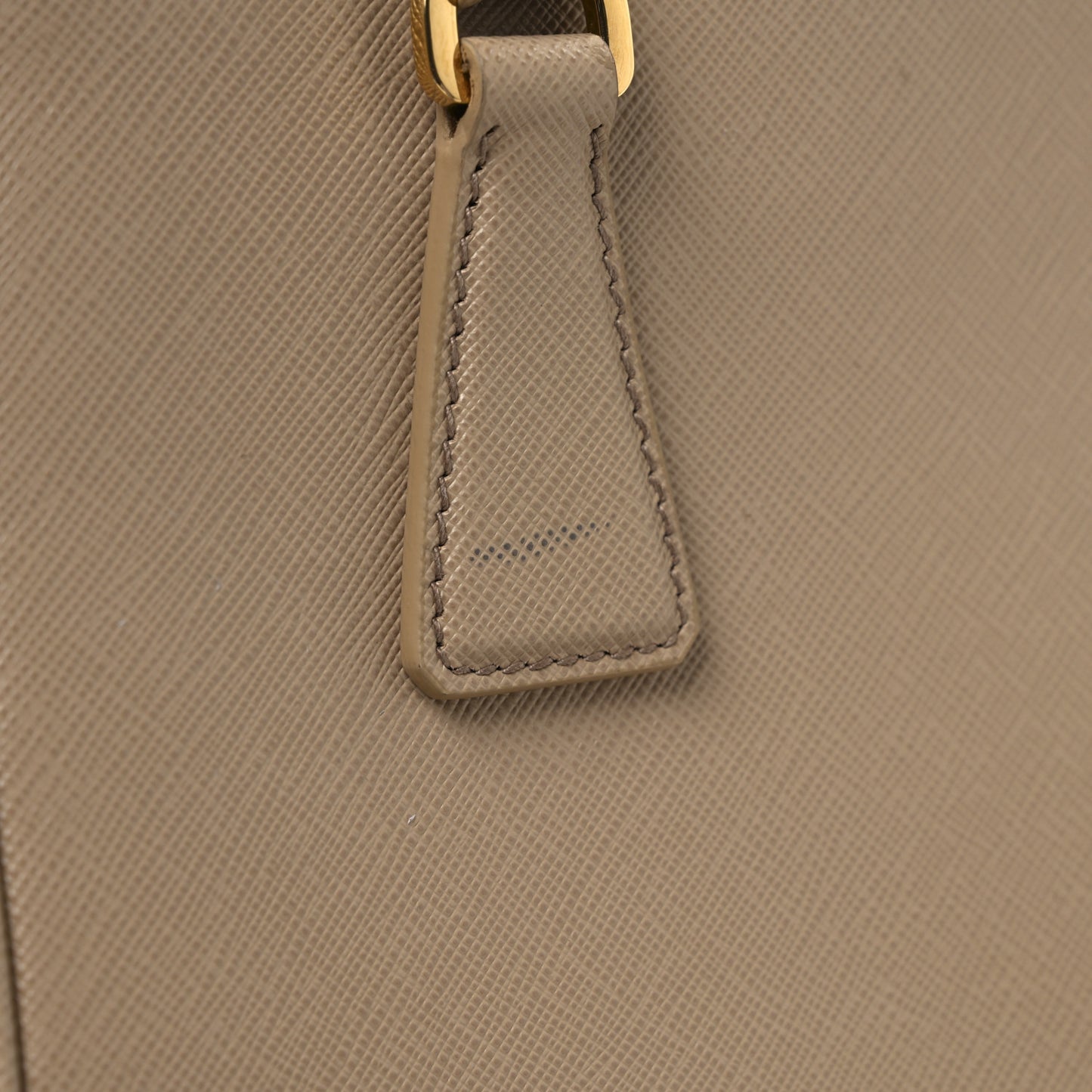 Saffiano Lux Mini Galleria Double Zip Tote Sabbia