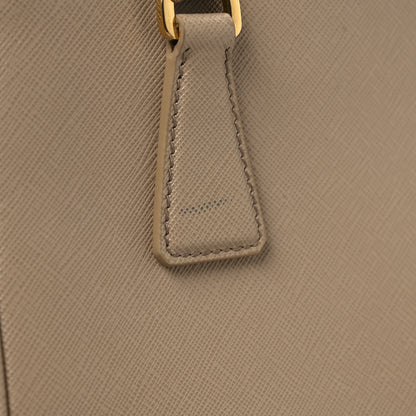 Prada Saffiano Lux Mini Galleria Double Zip Tote Sabbia 10 of 10