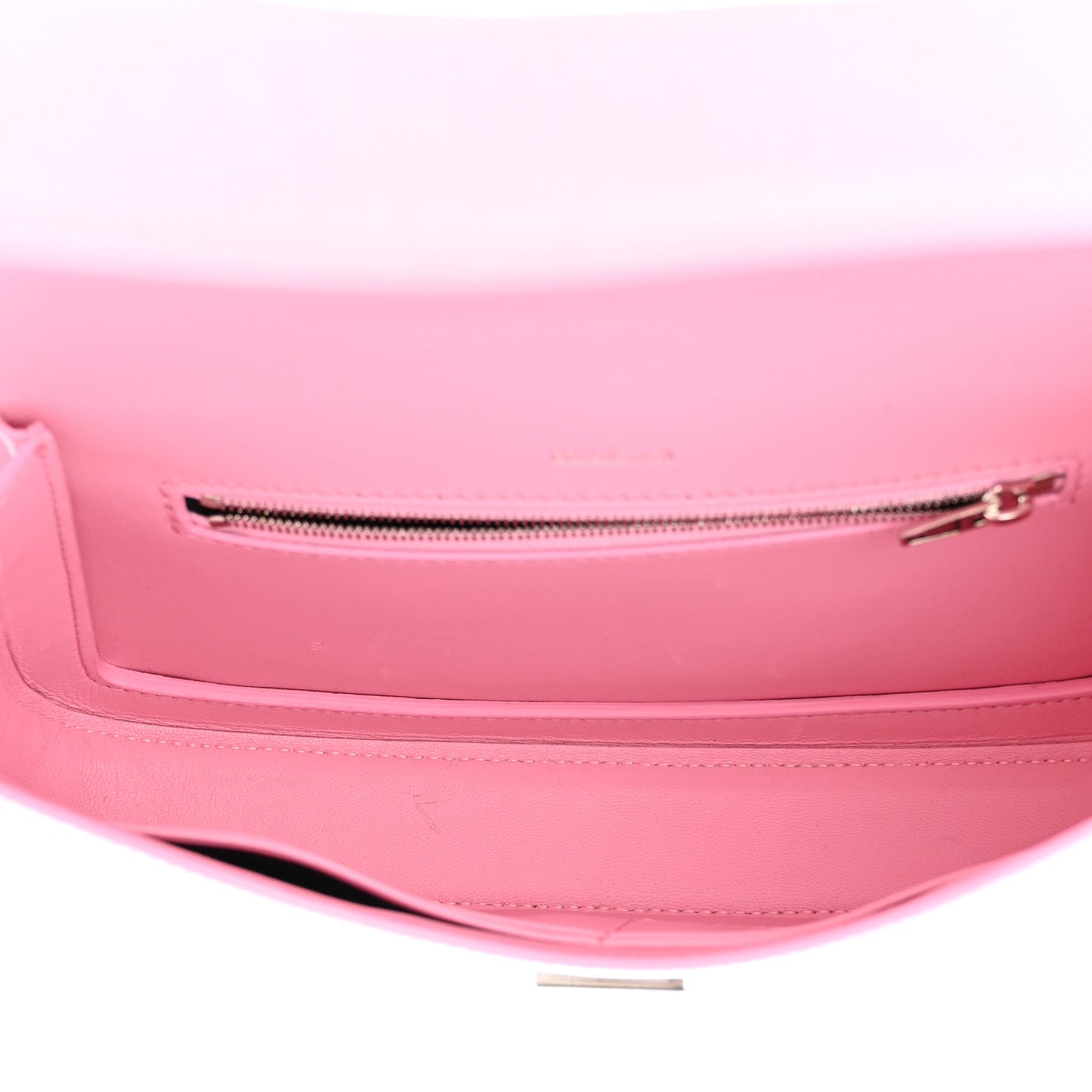 Shiny Calfskin Crocodile Embossed Ghost Sling Bag Pink