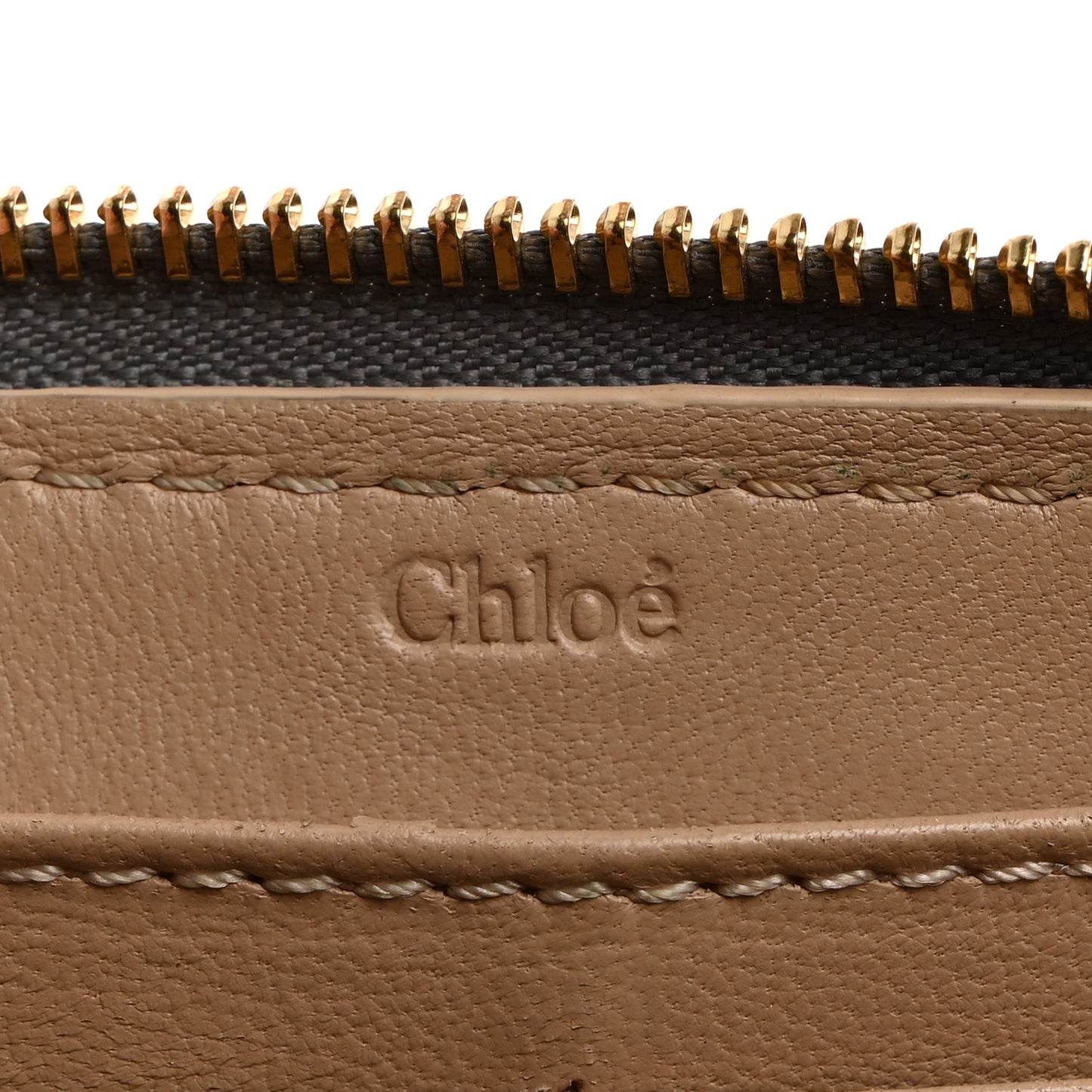 Calfskin Marcie Long Zip Around Wallet Cashmere Grey