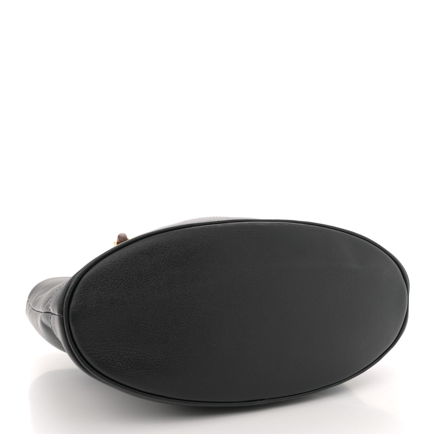 Calfskin Medium Diana Round Tote Bag Black Grey