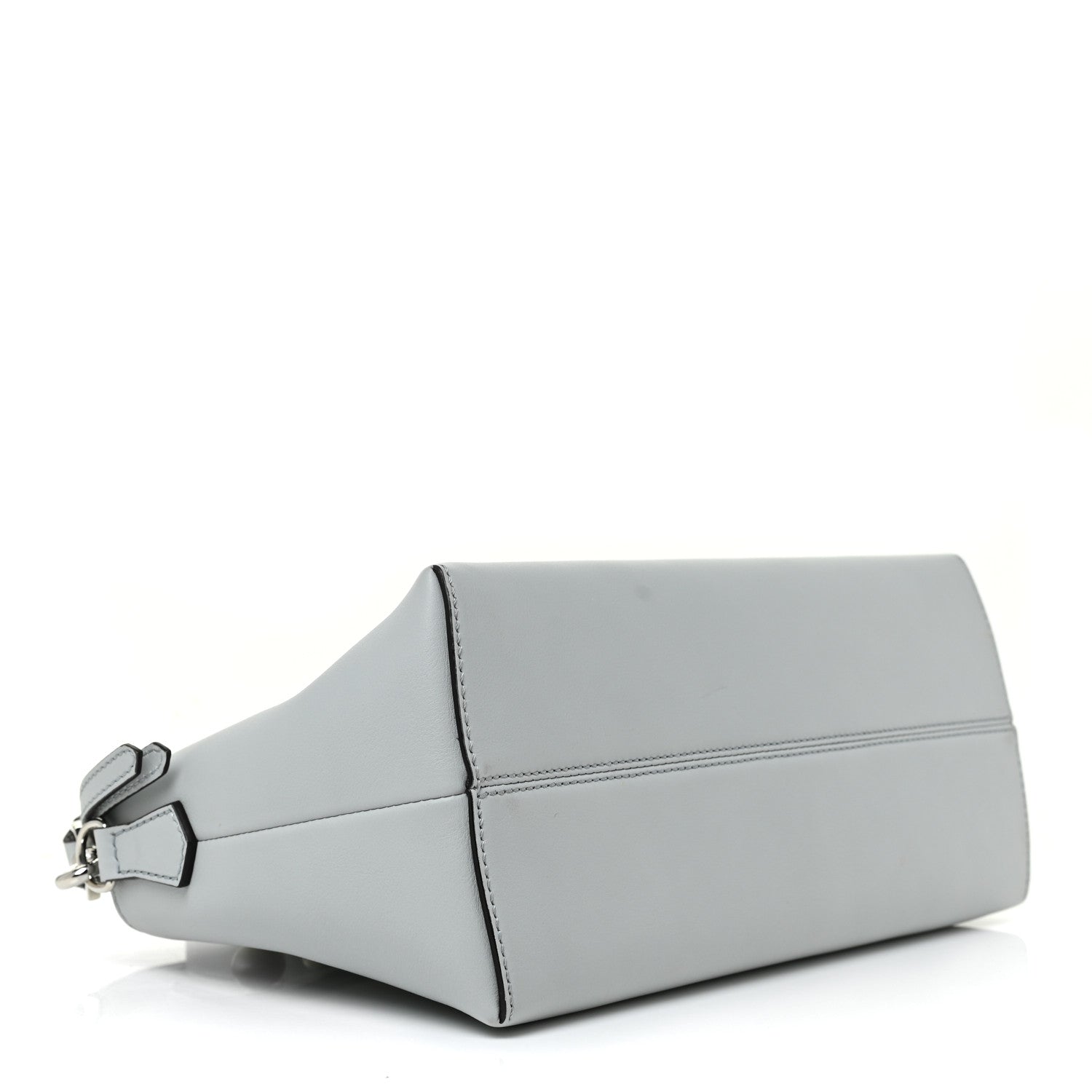 Fendi Vitello Dolce Pearl Scalloped Medium By The Way Boston Bag Grigio Perla 4 of 10