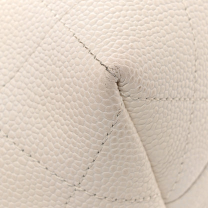 Chanel Caviar Quilted City Walk Hobo White 12 of 14