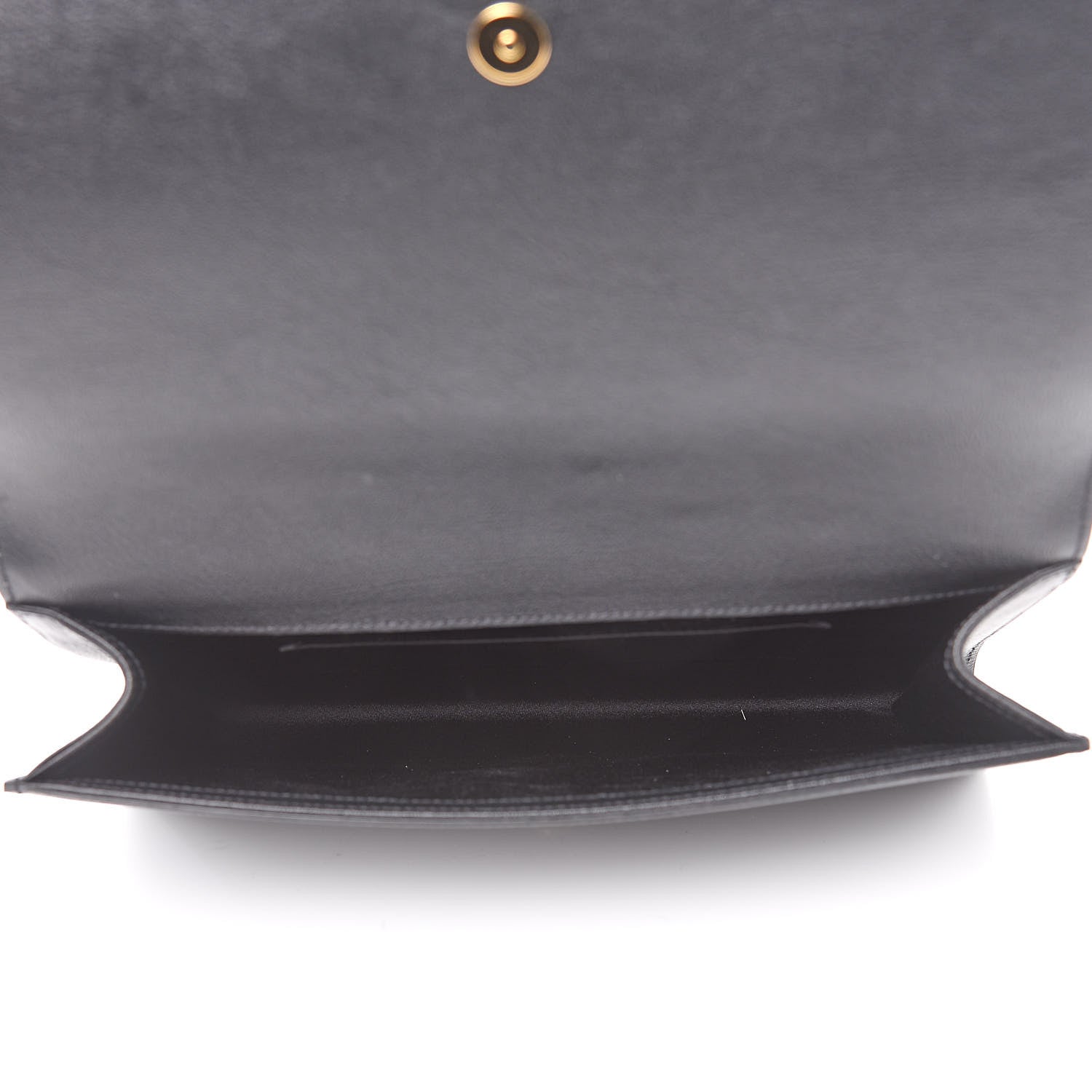Saint Laurent Goatskin Large Belle De Jour Clutch Black 5 of 9