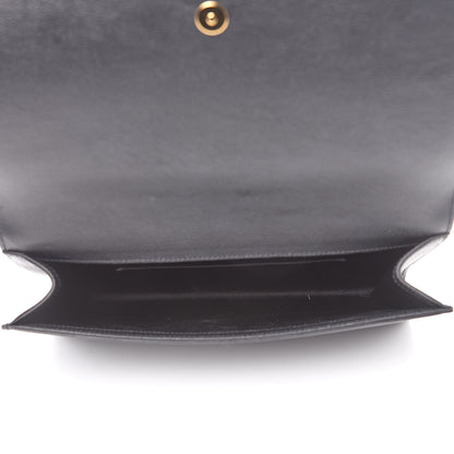 Saint Laurent Goatskin Large Belle De Jour Clutch Black 5 of 9