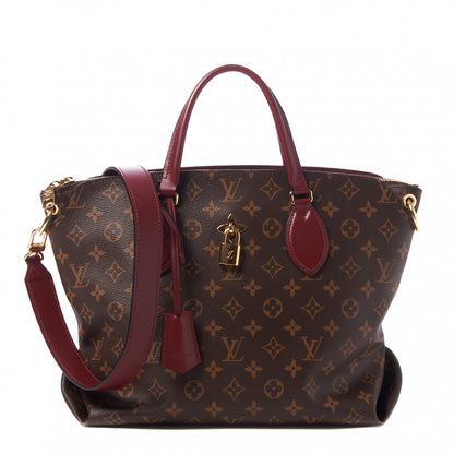 Louis Vuitton Monogram Flower Zipped Tote MM Bordeaux 1 of 8