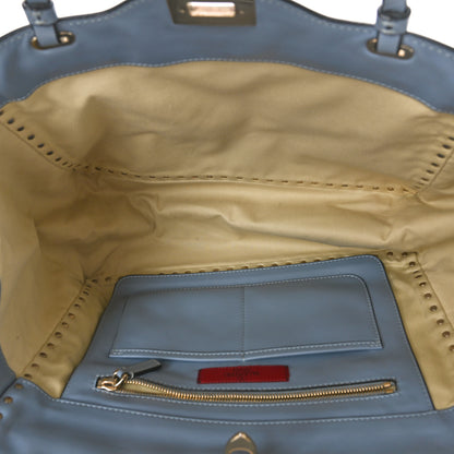 Valentino Garavani Vitello Medium Rockstud Tote London Stone 5 of 10