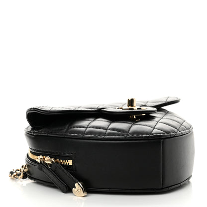 Chanel Lambskin Quilted CC In Love Heart Bag Black 4 of 11
