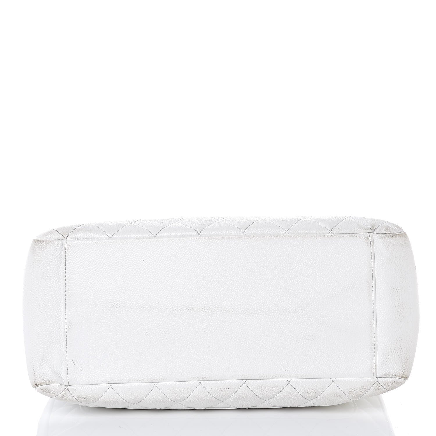 Chanel Caviar Quilted Grand Shopping Tote GST White 5 of 24