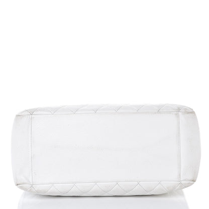 Chanel Caviar Quilted Grand Shopping Tote GST White 5 of 24