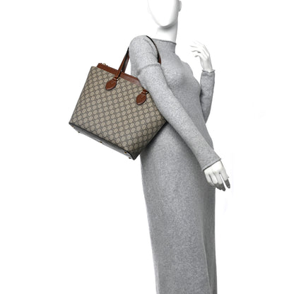 Gucci GG Supreme Monogram Medium Zippered Bucket Tote Beige Tuscany 3 of 11