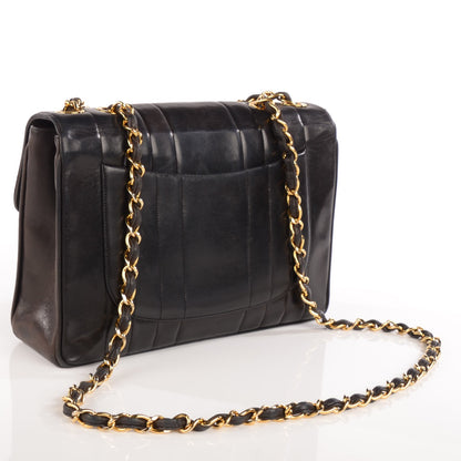Chanel Lambskin Vertical Quilt Jumbo Flap Black 4 of 10