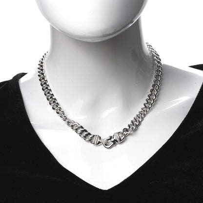 David Yurman Sterling Silver Diamond Buckle Chain Necklace 2 of 7