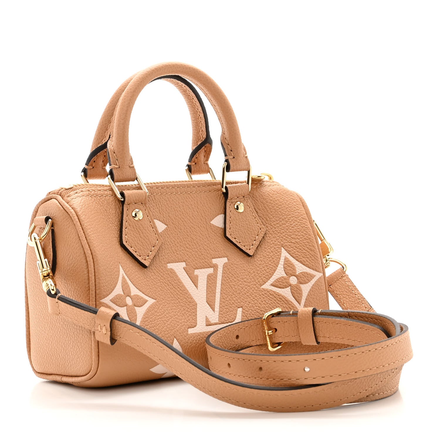Louis Vuitton Empreinte Monogram Giant Nano Speedy Arizona Creme 3 of 10