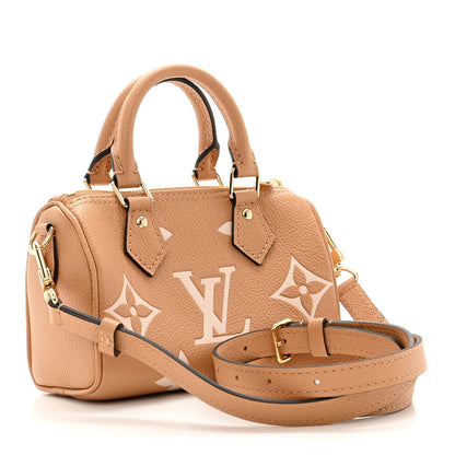 Louis Vuitton Empreinte Monogram Giant Nano Speedy Arizona Creme 3 of 10