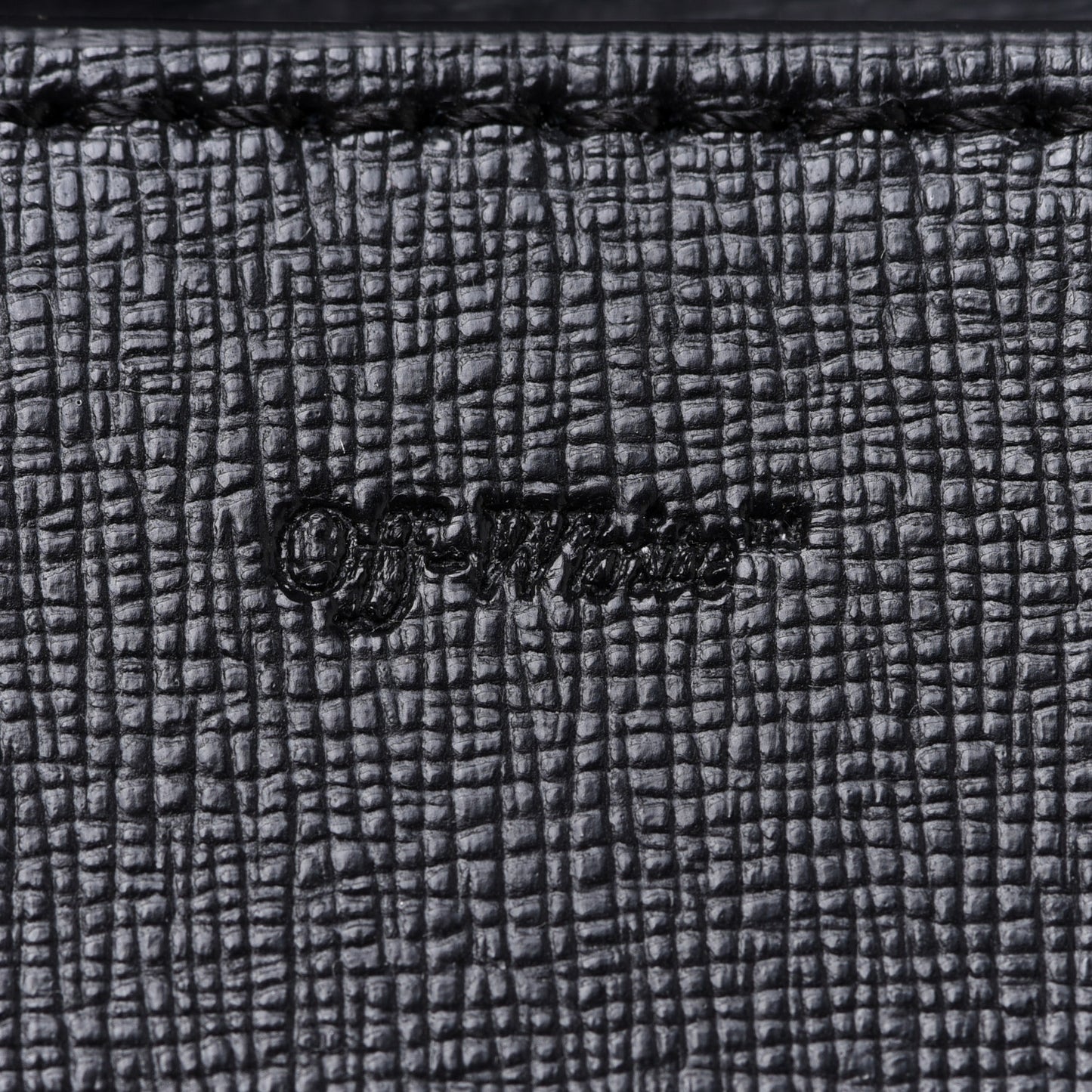 Calfskin Logo Belt Bag Crossbody Black