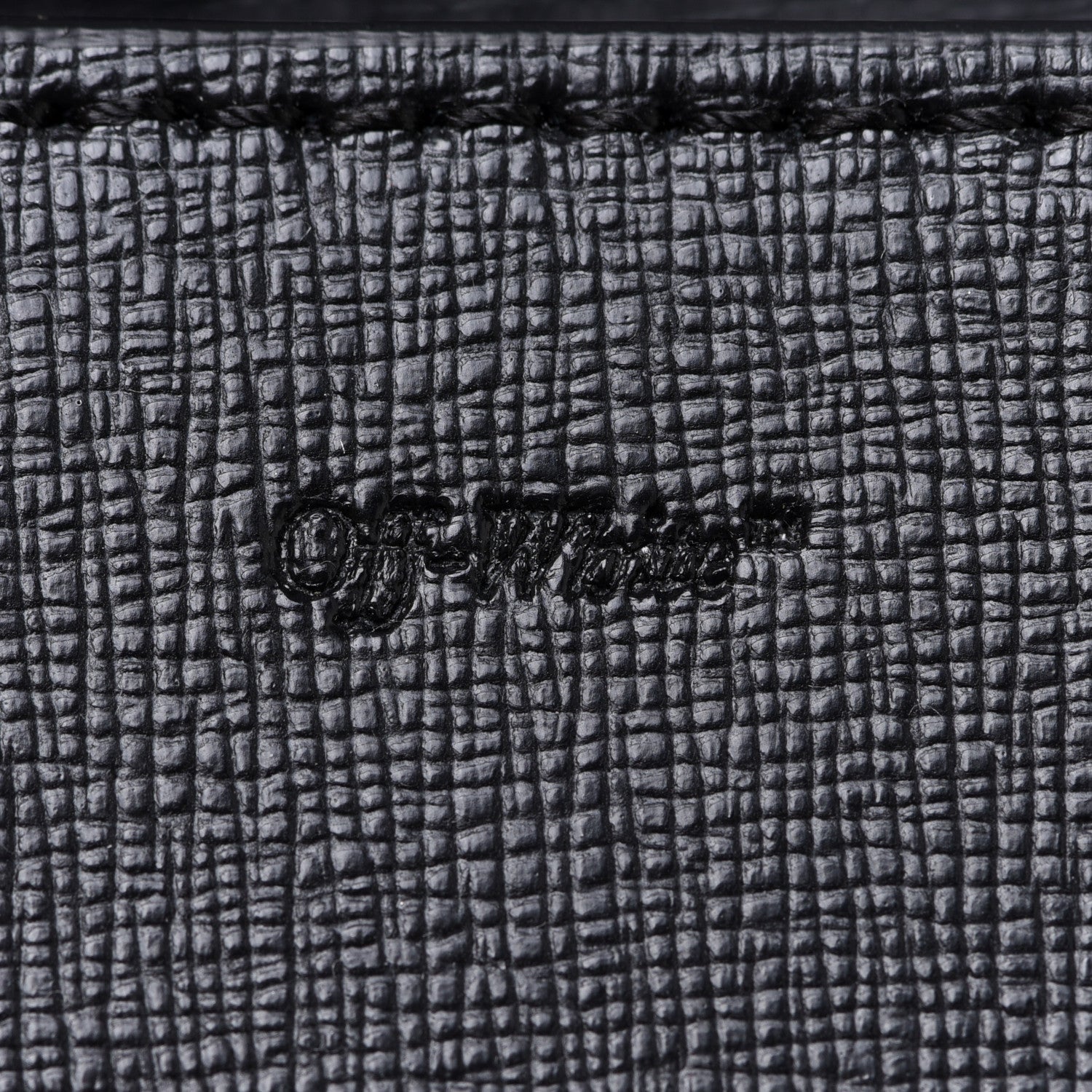 Off-White Calfskin Logo Belt Bag Crossbody Black 6 of 12