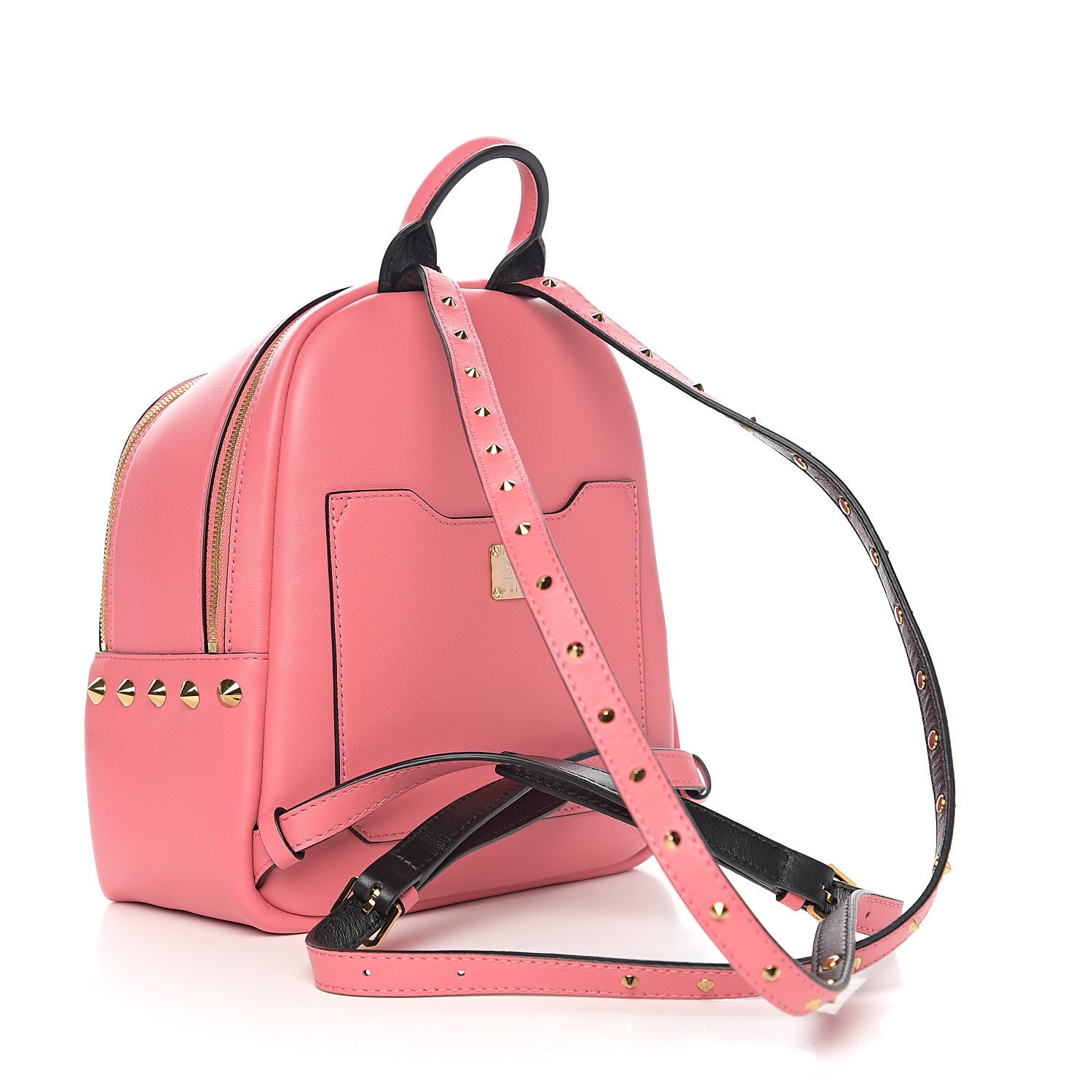MCM Calfskin Mini Duchess Polke Studs Backpack Pink 2 of 9