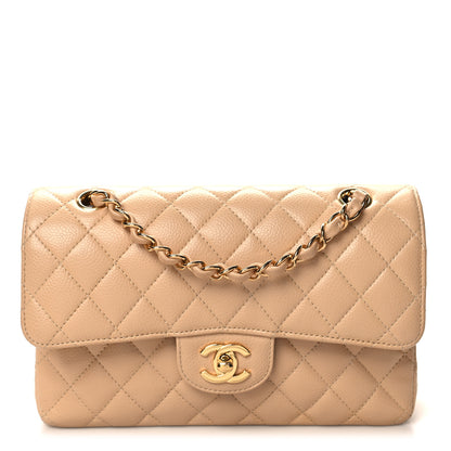 Chanel Caviar Quilted Small Double Flap Beige 1 of 12