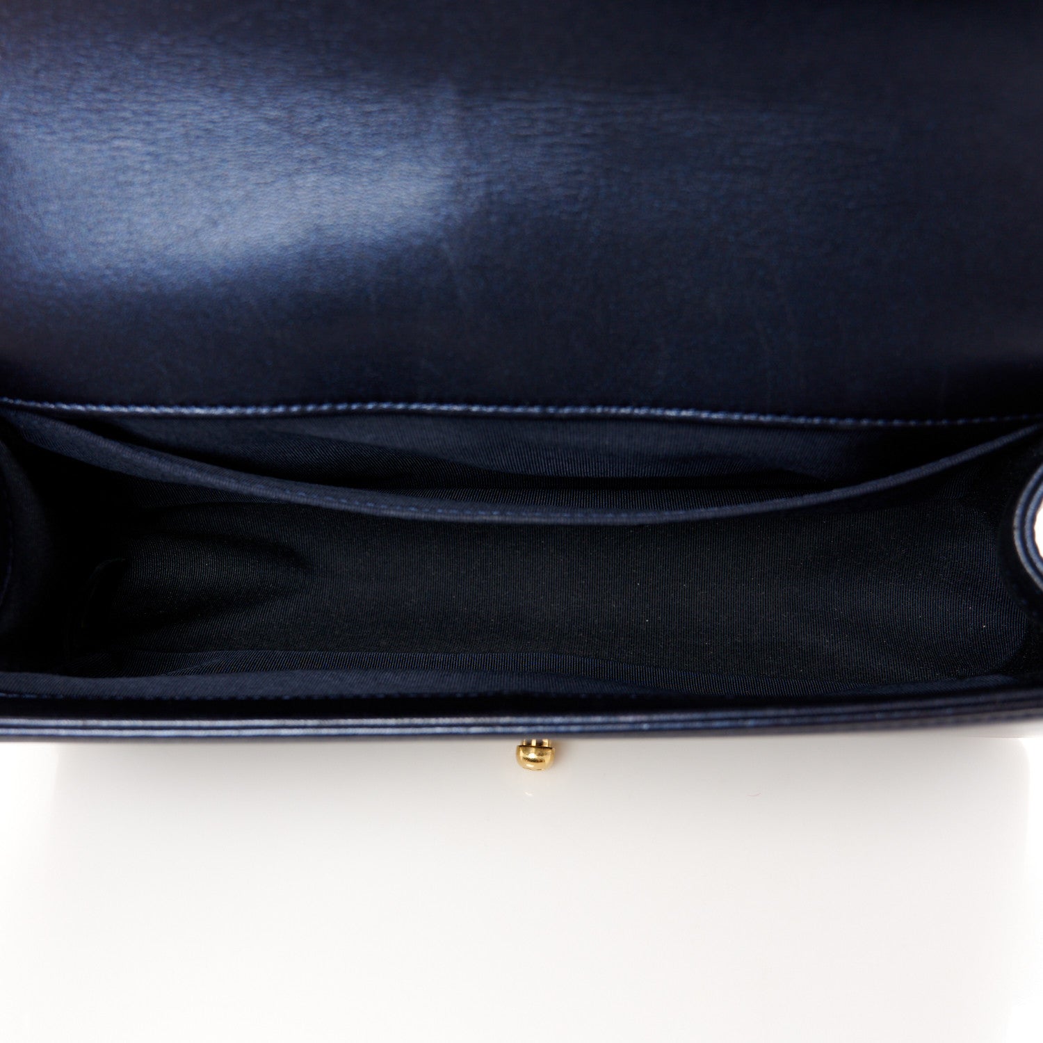 Chanel Lambskin Embossed Medium Boy Cube Flap Navy 5 of 10