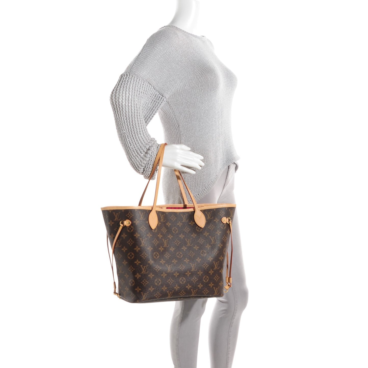 Monogram Neverfull MM Pivoine