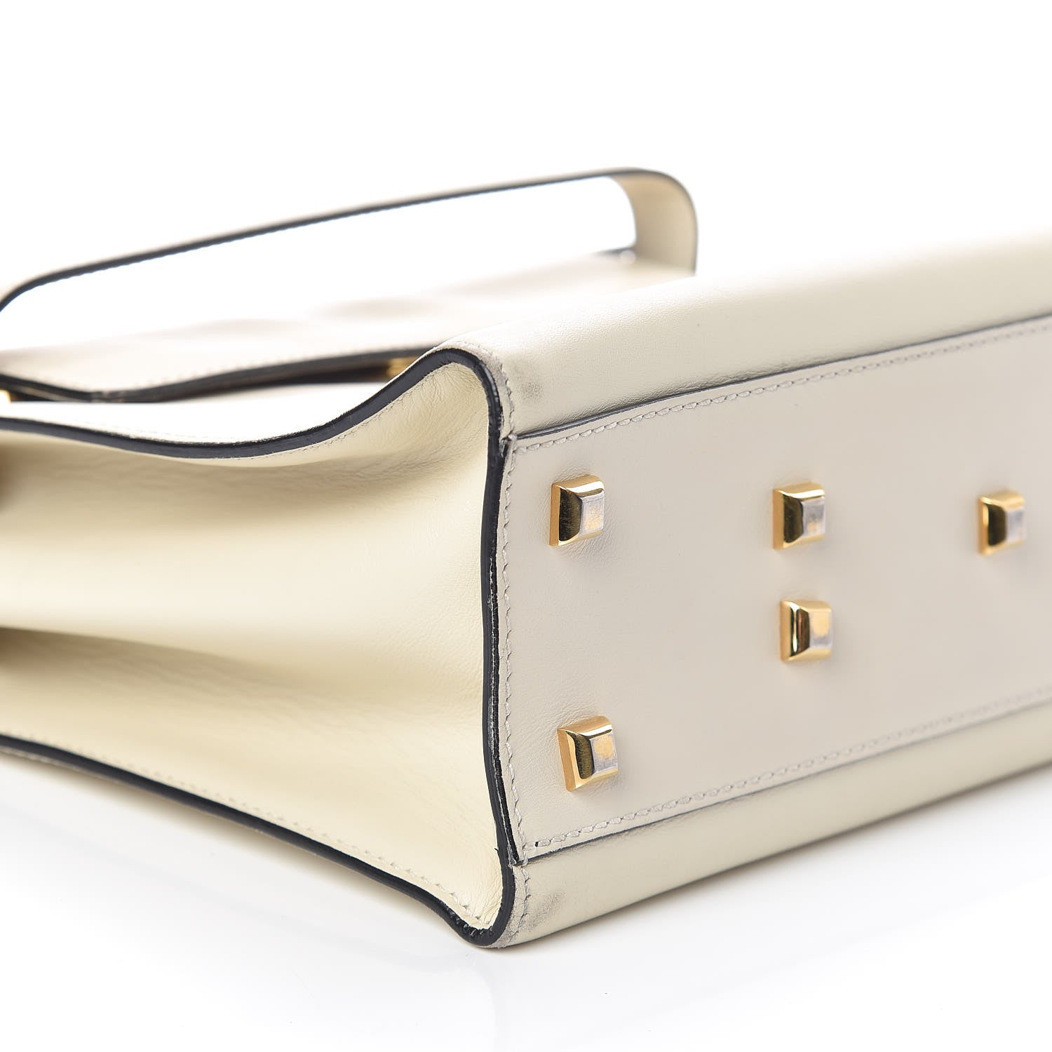 Valentino Garavani Vitello Medium My Rockstud Frame Bag Light Ivory 7 of 15