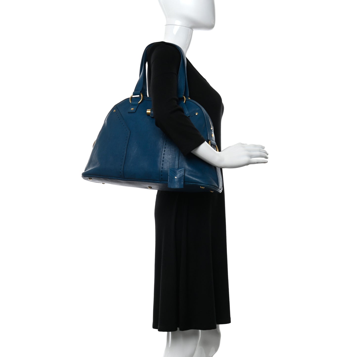 Calfskin Large Muse Turquoise