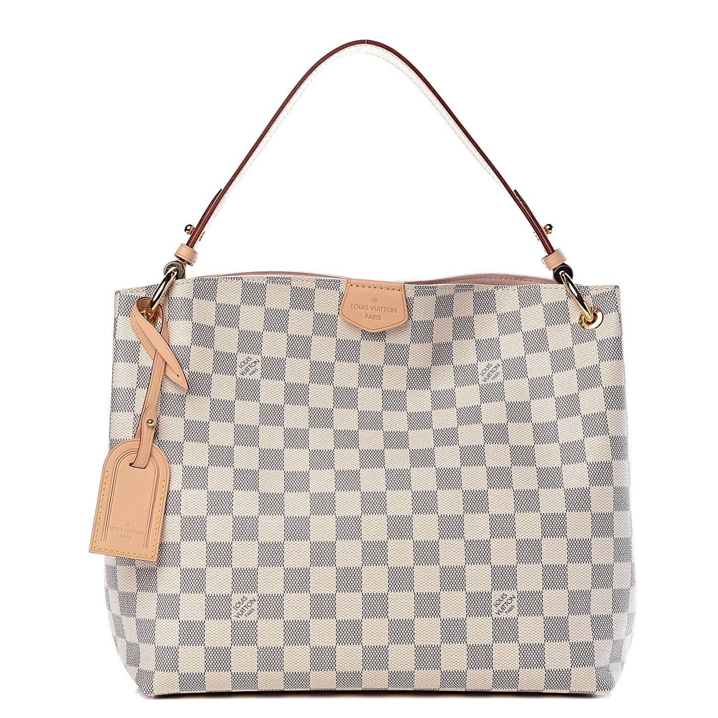 Damier Azur Graceful PM Rose Ballerine
