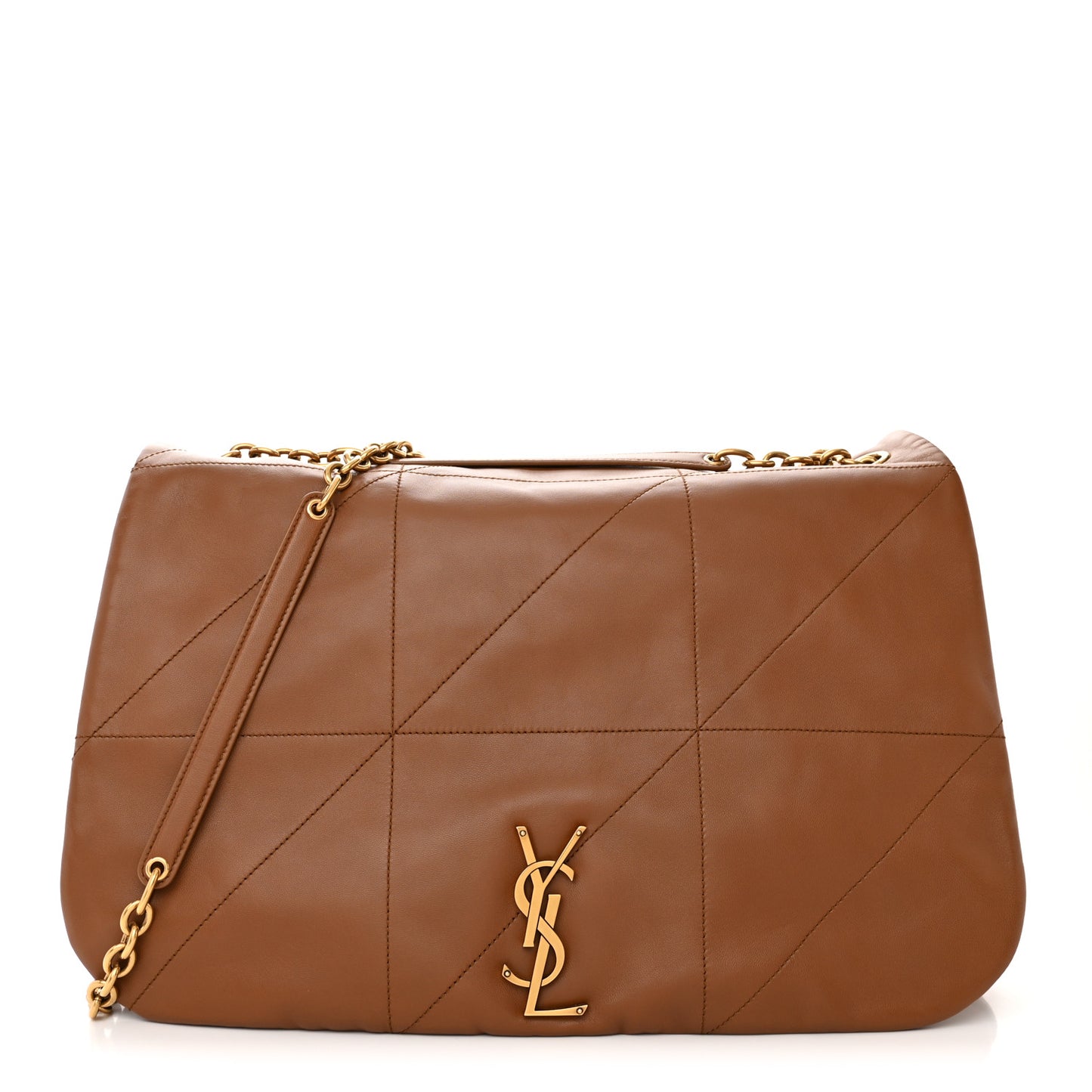 Lambskin Matelasse Monogram Large Jamie 4.3 Light Fox