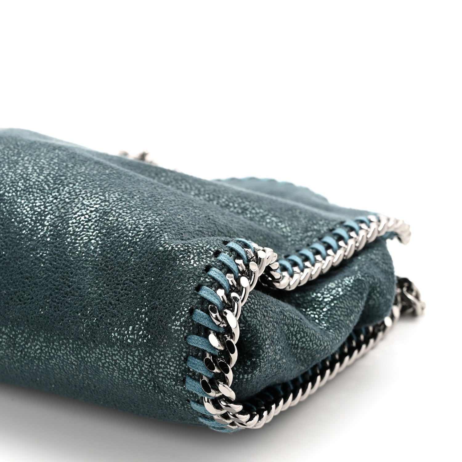 Stella McCartney Shaggy Deer Tiny Falabella Tote Petroleum 10 of 10