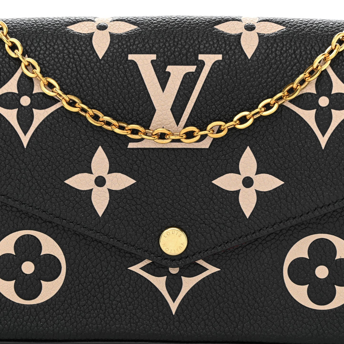 Empreinte Monogram Giant Felicie Pochette Black Beige