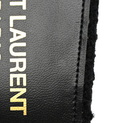 Saint Laurent Boucle Tweed La 16 95 Mule Sandals 39 Black 10 of 10