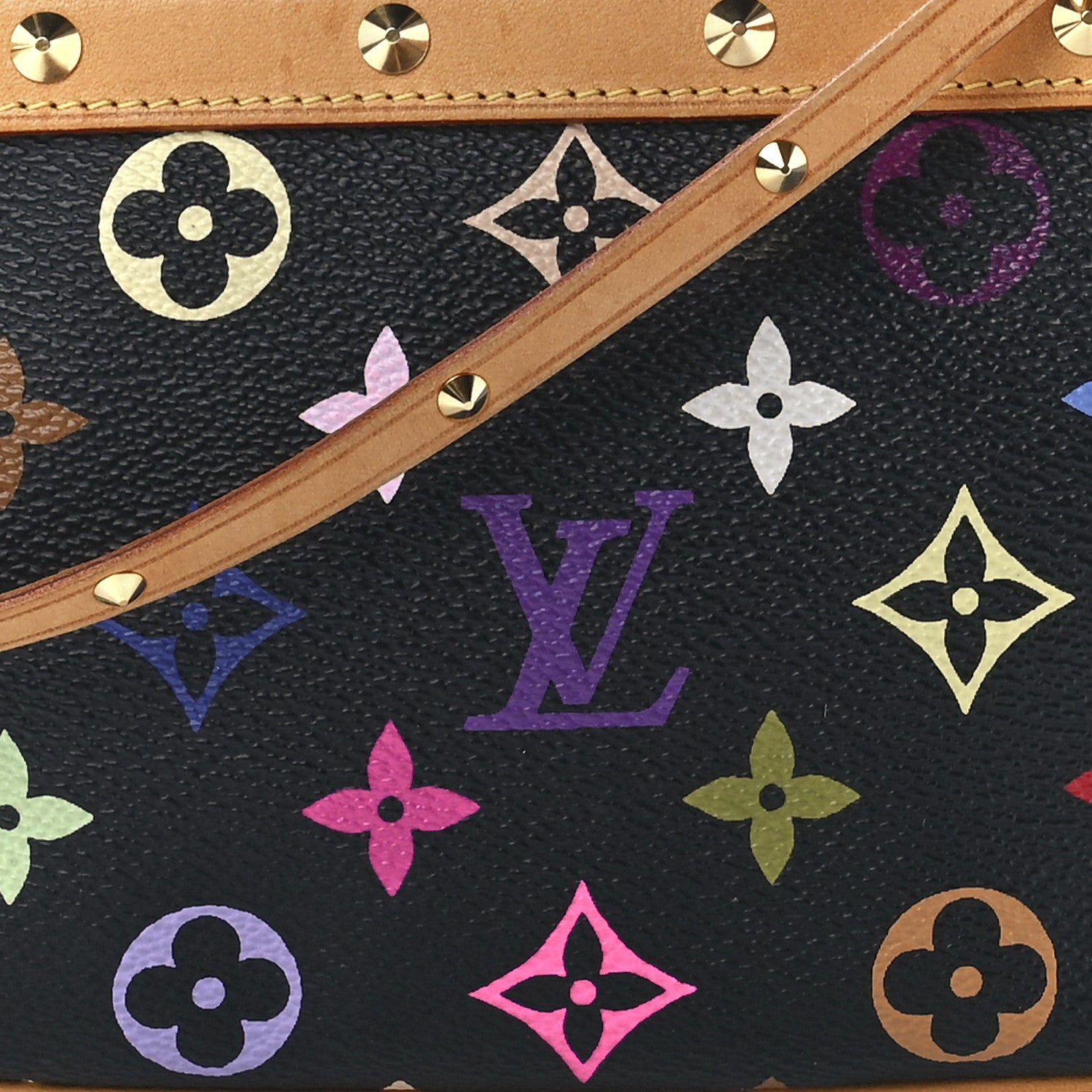 Louis Vuitton Monogram Multicolor Pochette Accessories Black 8 of 11