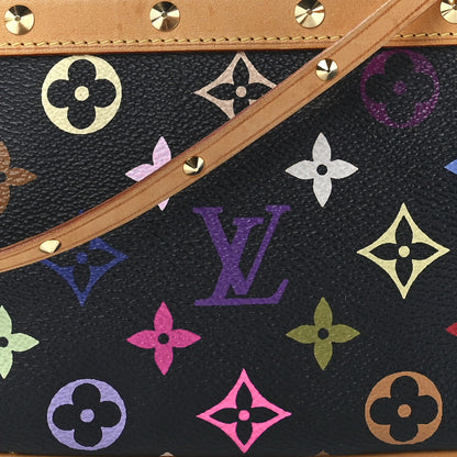 Louis Vuitton Monogram Multicolor Pochette Accessories Black 8 of 11