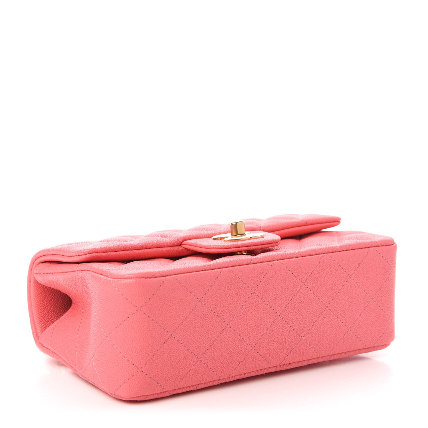 Chanel Caviar Quilted Mini Top Handle Rectangular Flap Pink 4 of 10