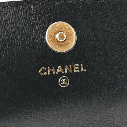 Chanel Lambskin Enamel Quilted Pending CC Flap Belt Bag Black 6 of 13