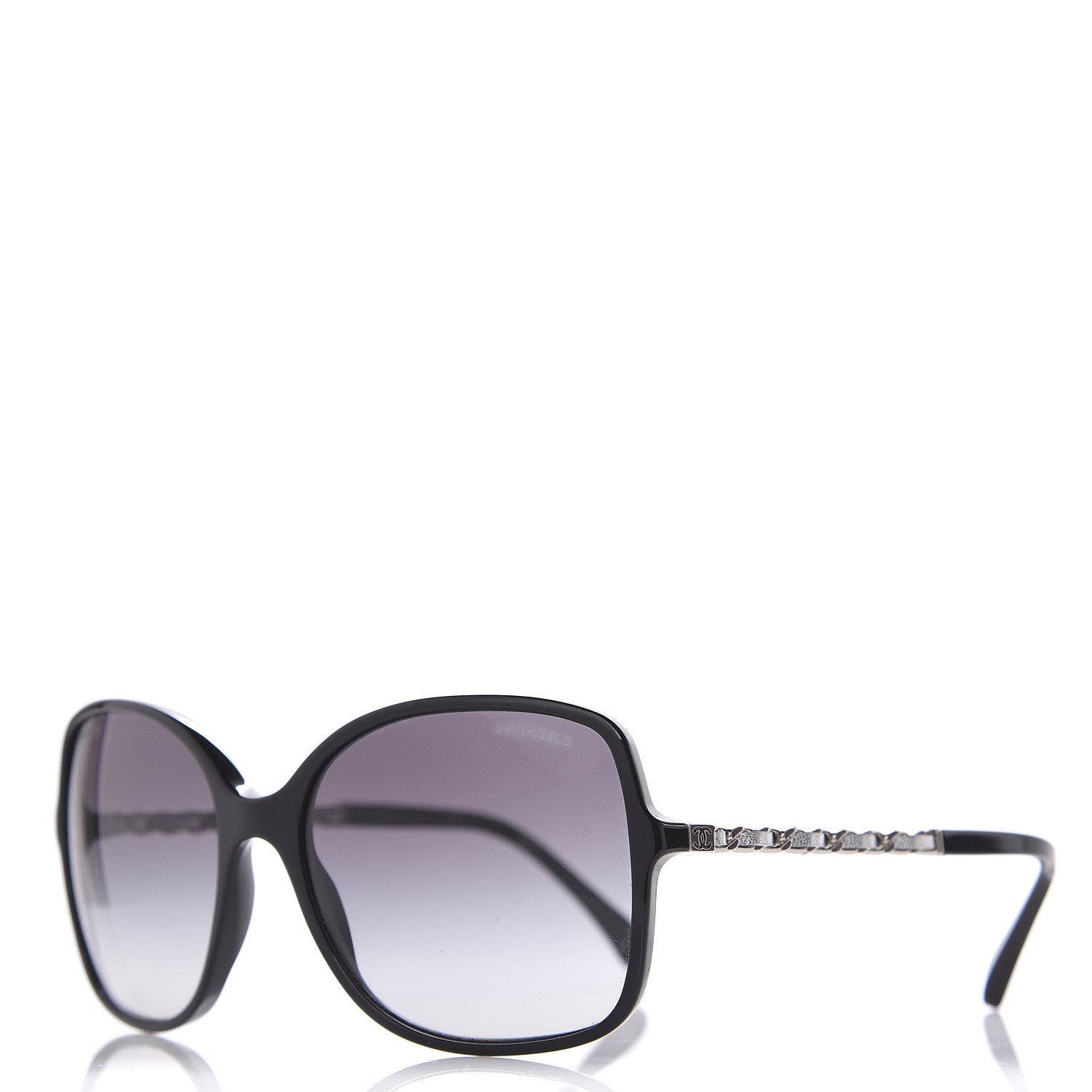 Chanel Lambskin Square Chain Sunglasses 5210-Q Black 1 of 8