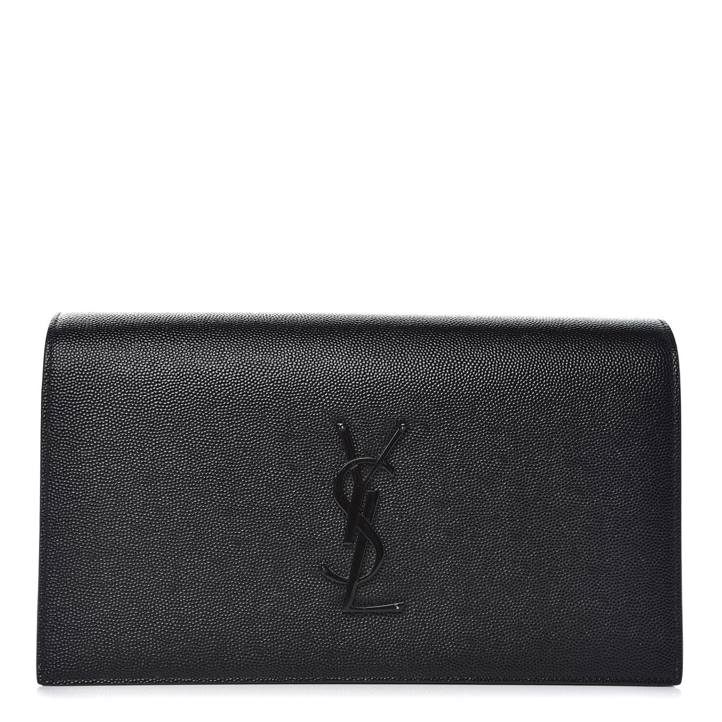 Grain De Poudre Classic Monogram Kate Clutch Black