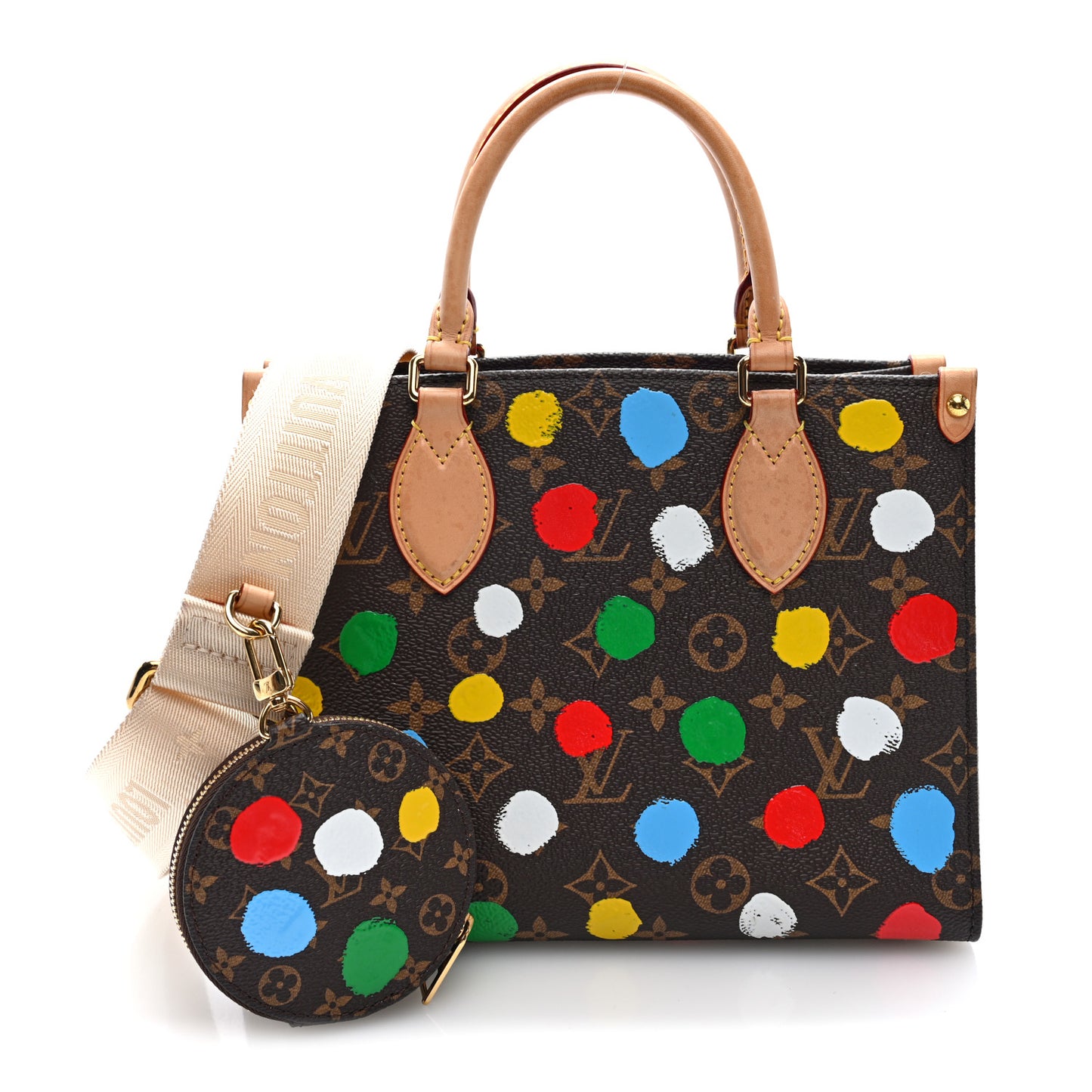LV X YK Monogram Dots Onthego PM Multicolor