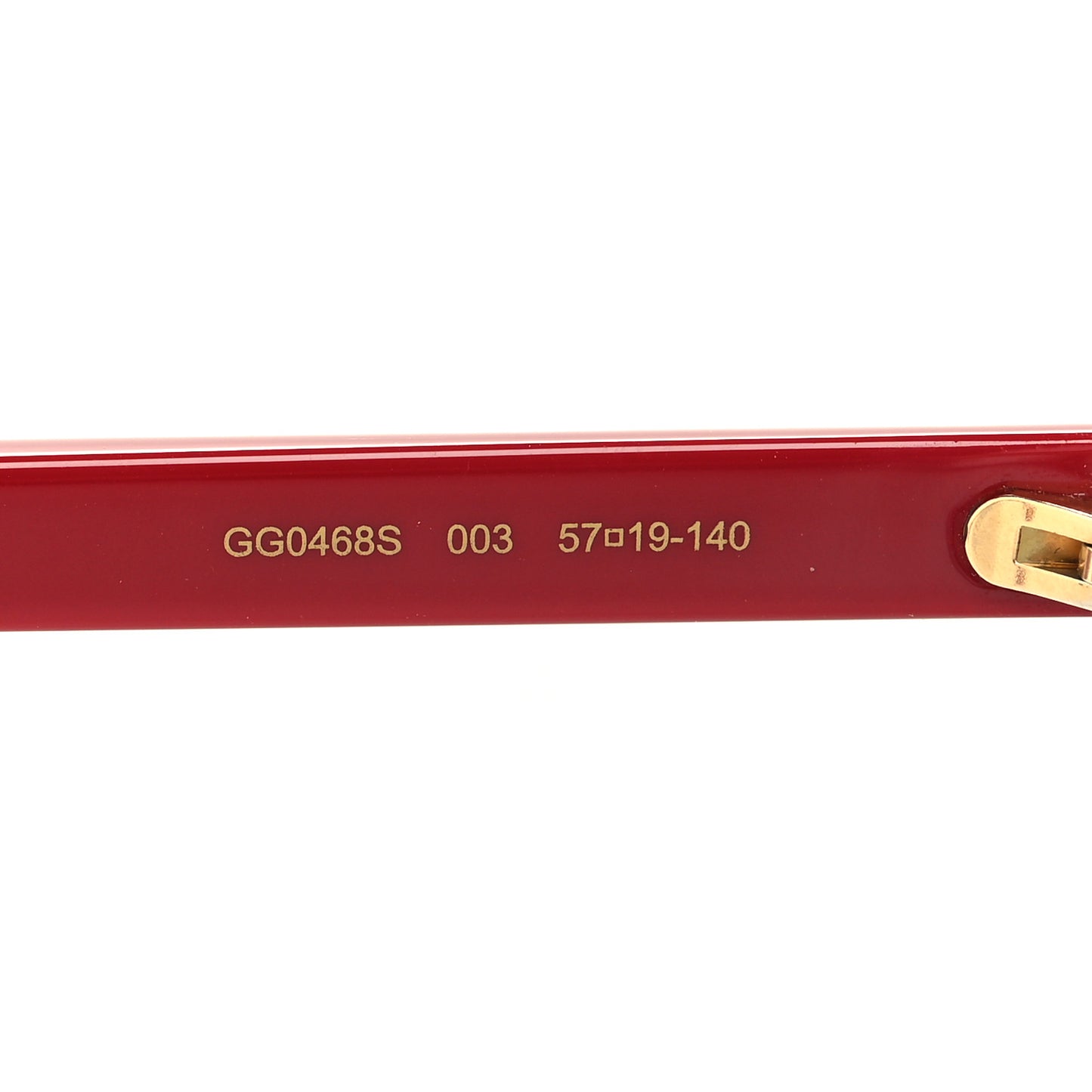 Square Frame GG0468S Sunglasses Red