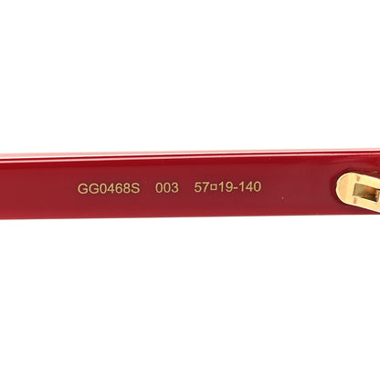 Gucci Square Frame GG0468S Sunglasses Red 6 of 7